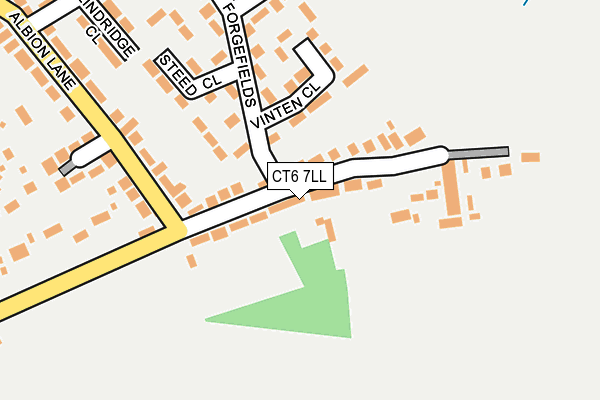 CT6 7LL map - OS OpenMap – Local (Ordnance Survey)