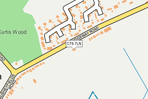 CT6 7LN map - OS OpenMap – Local (Ordnance Survey)