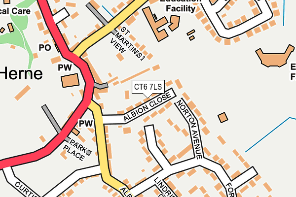 CT6 7LS map - OS OpenMap – Local (Ordnance Survey)