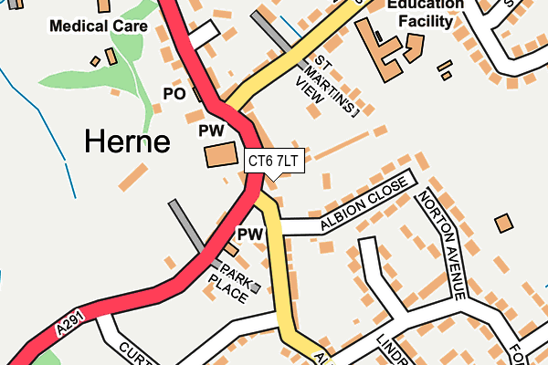 CT6 7LT map - OS OpenMap – Local (Ordnance Survey)