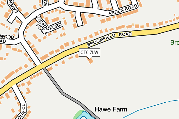 CT6 7LW map - OS OpenMap – Local (Ordnance Survey)