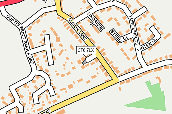 CT6 7LX map - OS OpenMap – Local (Ordnance Survey)