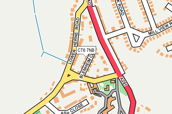 CT6 7NB map - OS OpenMap – Local (Ordnance Survey)