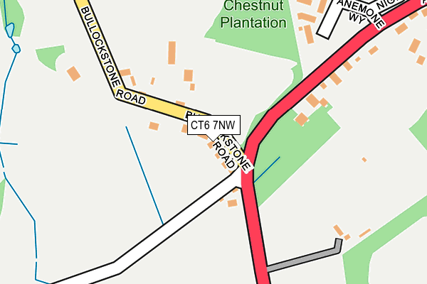 CT6 7NW map - OS OpenMap – Local (Ordnance Survey)