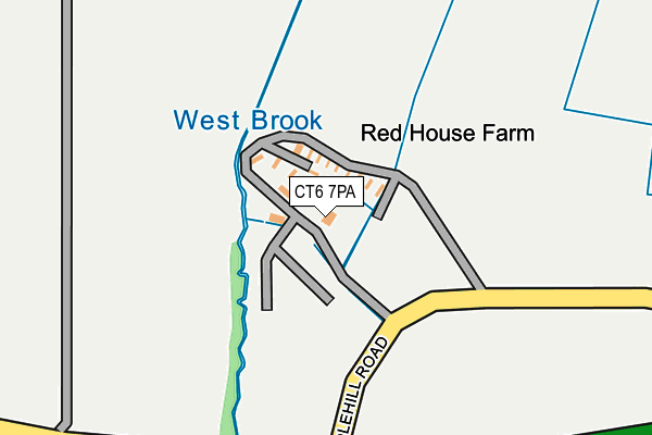 CT6 7PA map - OS OpenMap – Local (Ordnance Survey)