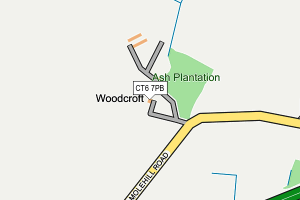 CT6 7PB map - OS OpenMap – Local (Ordnance Survey)