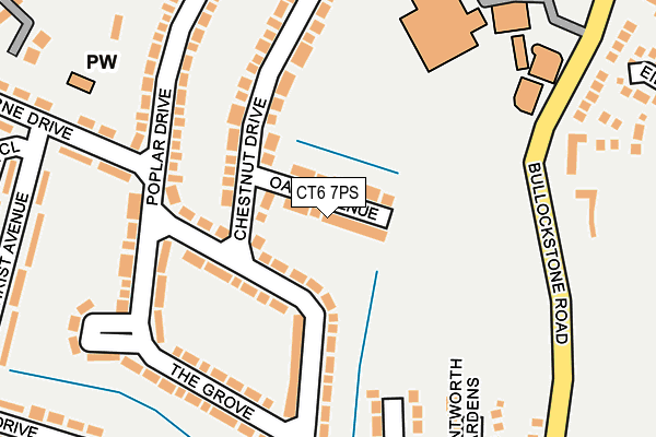 CT6 7PS map - OS OpenMap – Local (Ordnance Survey)