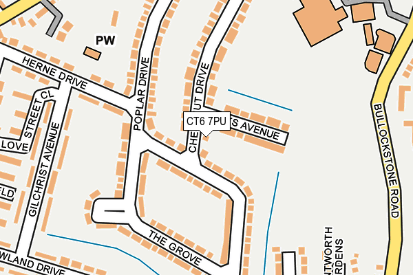 CT6 7PU map - OS OpenMap – Local (Ordnance Survey)