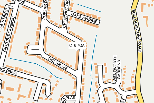 CT6 7QA map - OS OpenMap – Local (Ordnance Survey)
