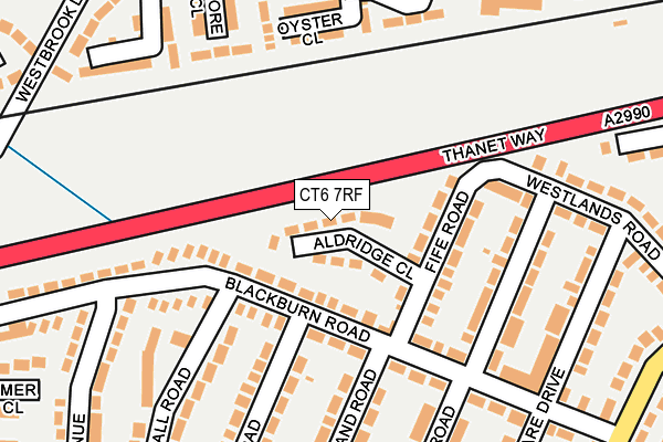 CT6 7RF map - OS OpenMap – Local (Ordnance Survey)