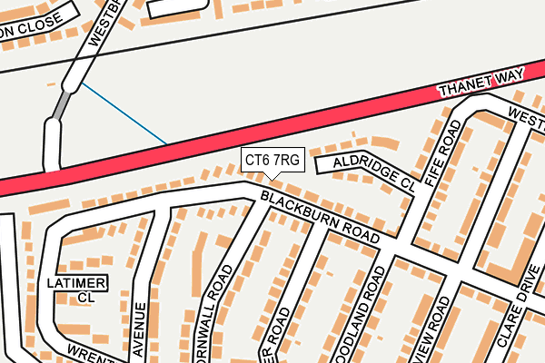 CT6 7RG map - OS OpenMap – Local (Ordnance Survey)