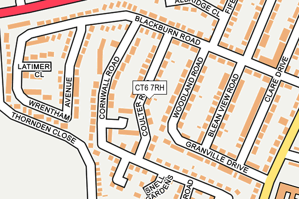 CT6 7RH map - OS OpenMap – Local (Ordnance Survey)