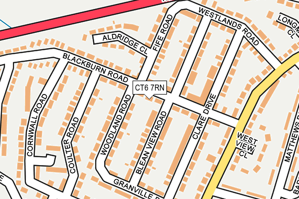 CT6 7RN map - OS OpenMap – Local (Ordnance Survey)