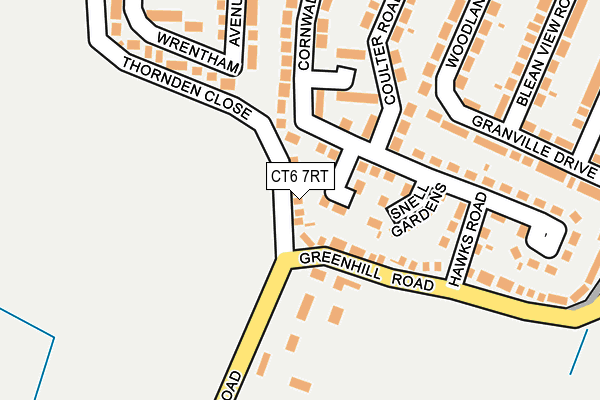 CT6 7RT map - OS OpenMap – Local (Ordnance Survey)