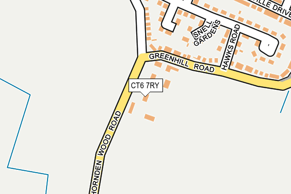 CT6 7RY map - OS OpenMap – Local (Ordnance Survey)