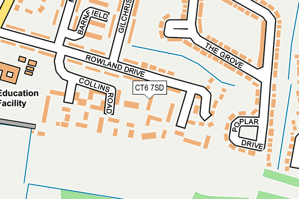CT6 7SD map - OS OpenMap – Local (Ordnance Survey)