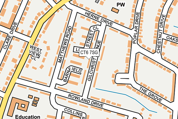 CT6 7SG map - OS OpenMap – Local (Ordnance Survey)