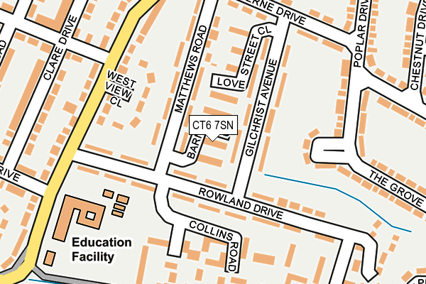 CT6 7SN map - OS OpenMap – Local (Ordnance Survey)