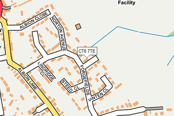 CT6 7TE map - OS OpenMap – Local (Ordnance Survey)