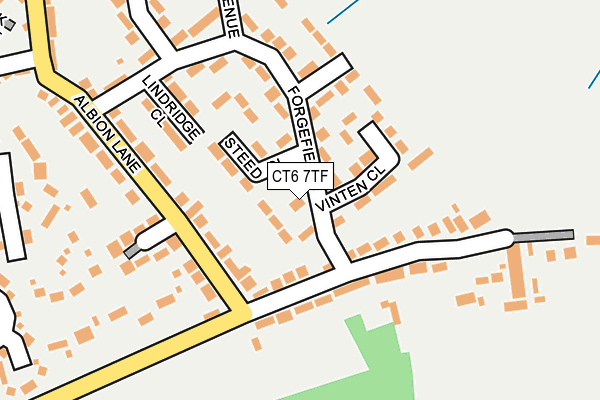 CT6 7TF map - OS OpenMap – Local (Ordnance Survey)