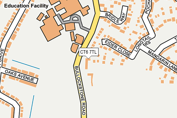 Map of EASTCOAT ESTATES LTD at local scale