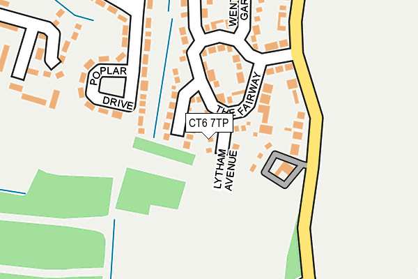 CT6 7TP map - OS OpenMap – Local (Ordnance Survey)