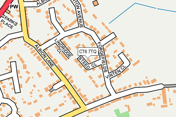 CT6 7TQ map - OS OpenMap – Local (Ordnance Survey)