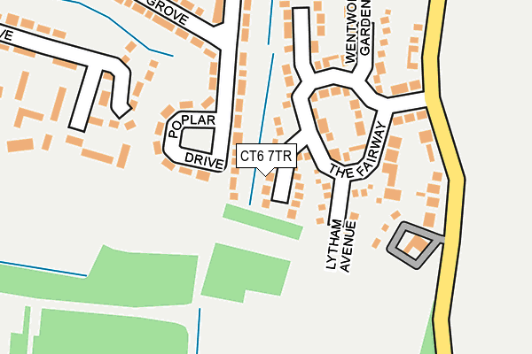 CT6 7TR map - OS OpenMap – Local (Ordnance Survey)