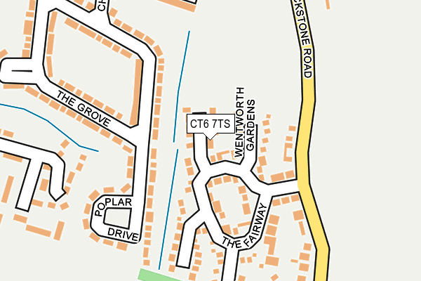 CT6 7TS map - OS OpenMap – Local (Ordnance Survey)
