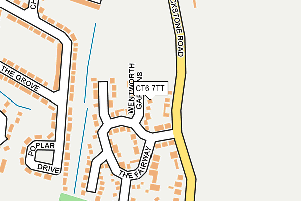 CT6 7TT map - OS OpenMap – Local (Ordnance Survey)