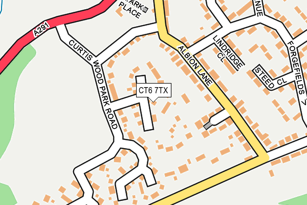 CT6 7TX map - OS OpenMap – Local (Ordnance Survey)