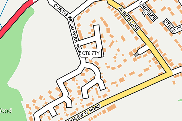 CT6 7TY map - OS OpenMap – Local (Ordnance Survey)