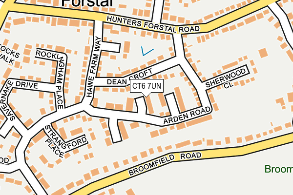 CT6 7UN map - OS OpenMap – Local (Ordnance Survey)
