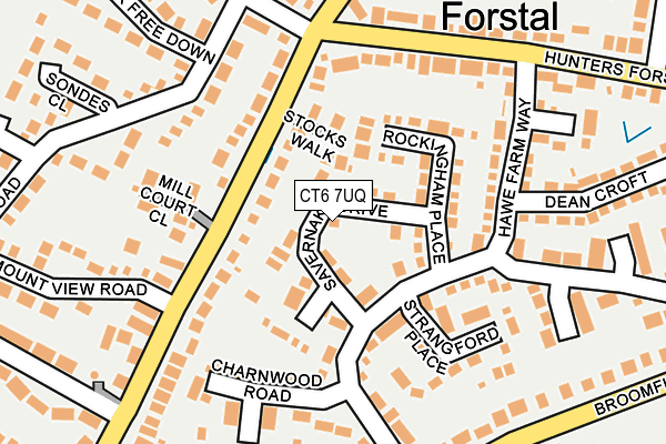 CT6 7UQ map - OS OpenMap – Local (Ordnance Survey)