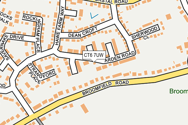 CT6 7UW map - OS OpenMap – Local (Ordnance Survey)