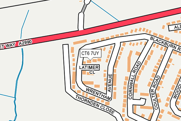 CT6 7UY map - OS OpenMap – Local (Ordnance Survey)