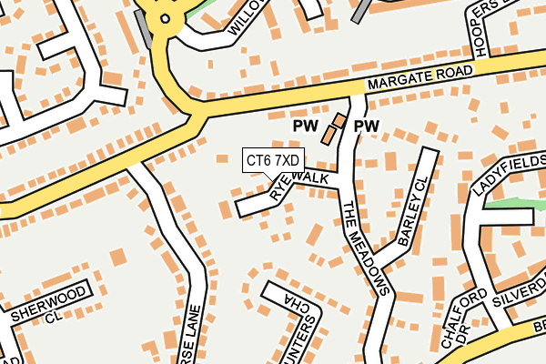 CT6 7XD map - OS OpenMap – Local (Ordnance Survey)