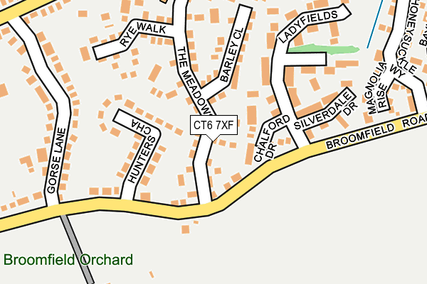 CT6 7XF map - OS OpenMap – Local (Ordnance Survey)