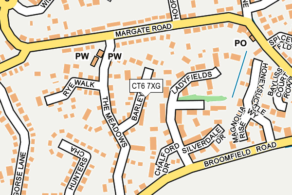 CT6 7XG map - OS OpenMap – Local (Ordnance Survey)