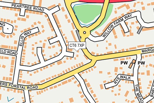 CT6 7XP map - OS OpenMap – Local (Ordnance Survey)