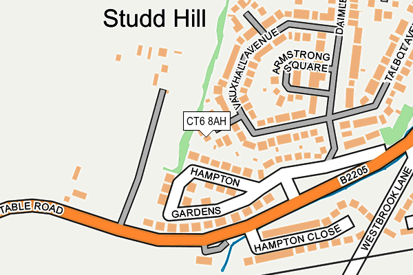 CT6 8AH map - OS OpenMap – Local (Ordnance Survey)