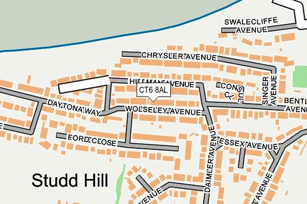 CT6 8AL map - OS OpenMap – Local (Ordnance Survey)