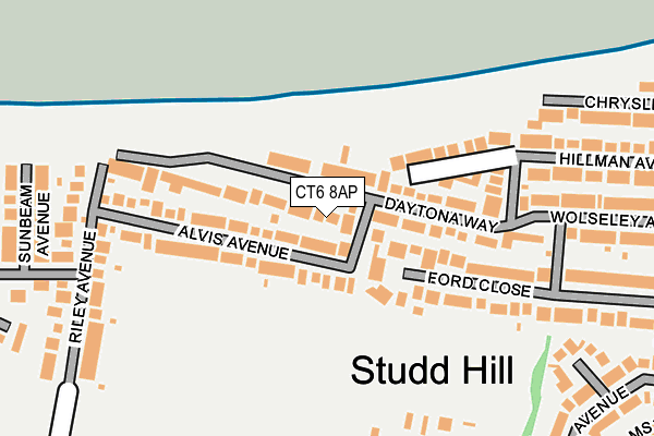 CT6 8AP map - OS OpenMap – Local (Ordnance Survey)