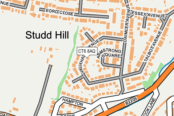 CT6 8AQ map - OS OpenMap – Local (Ordnance Survey)