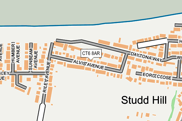 CT6 8AR map - OS OpenMap – Local (Ordnance Survey)