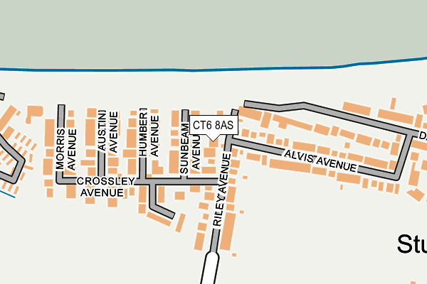 CT6 8AS map - OS OpenMap – Local (Ordnance Survey)