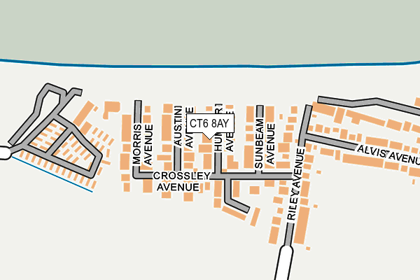 CT6 8AY map - OS OpenMap – Local (Ordnance Survey)