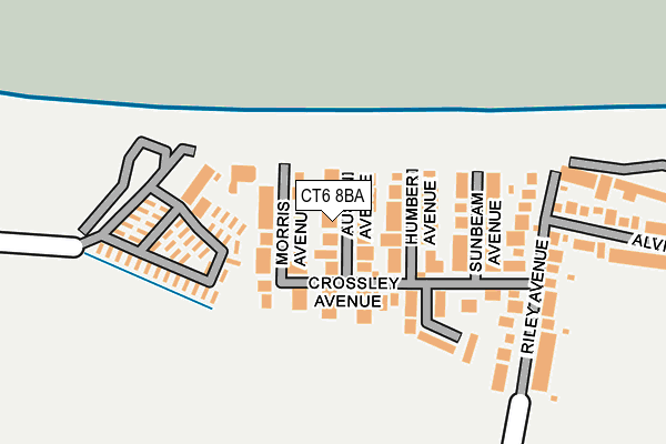 CT6 8BA map - OS OpenMap – Local (Ordnance Survey)