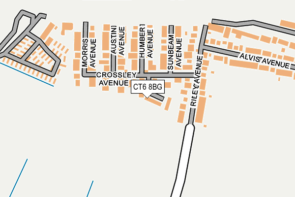 CT6 8BG map - OS OpenMap – Local (Ordnance Survey)