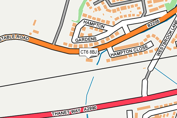 CT6 8BJ map - OS OpenMap – Local (Ordnance Survey)